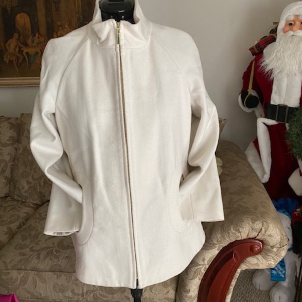 cream vintage style coat